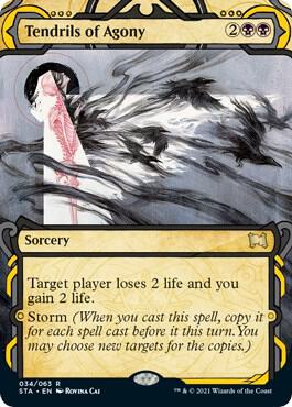 Tendrils of Agony (34) [Strixhaven Mystical Archive] [Showcase, Borderless]