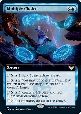 Multiple Choice (Extended Art) (298) [Strixhaven: School of Mages] [Extended Art]