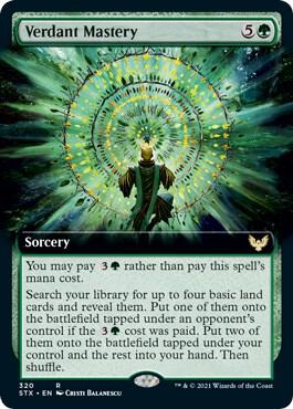 Verdant Mastery (Extended Art) (320) [Strixhaven: School of Mages] [Extended Art]