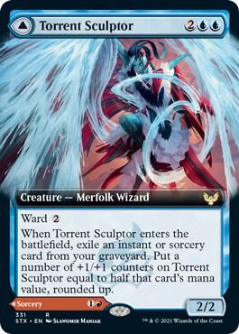 Torrent Sculptor (Extended Art) (331) [Strixhaven: School of Mages] [Extended Art]
