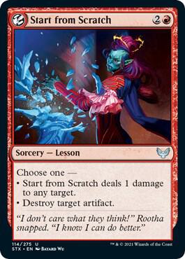 Start from Scratch (114) [Strixhaven: School of Mages]