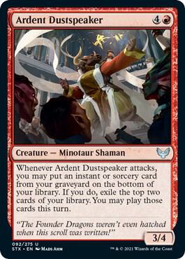 Ardent Dustspeaker (92) [Strixhaven: School of Mages]