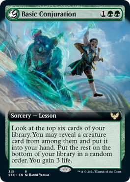Basic Conjuration (Extended Art) (315) [Strixhaven: School of Mages] [Extended Art]