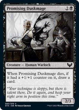 Promising Duskmage (85) [Strixhaven: School of Mages]