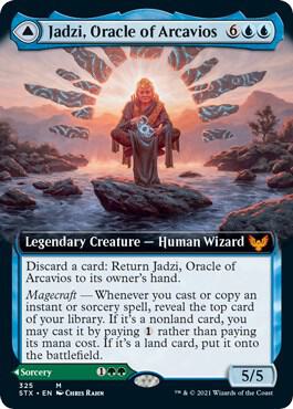 Jadzi, Oracle of Arcavios (Extended Art) (325) [Strixhaven: School of Mages] [Extended Art]