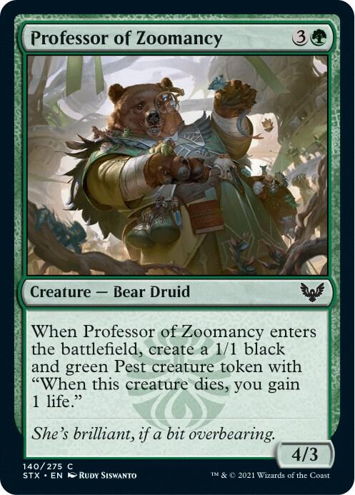 Professor of Zoomancy (140) [Strixhaven: School of Mages]