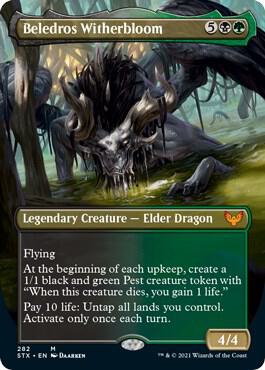 Beledros Witherbloom (Borderless) (282) [Strixhaven: School of Mages] [Borderless]
