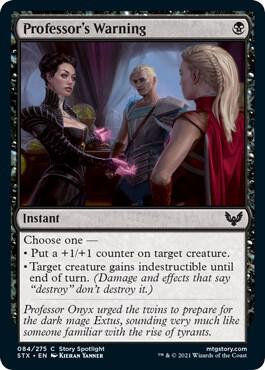 Professor's Warning (84) [Strixhaven: School of Mages]
