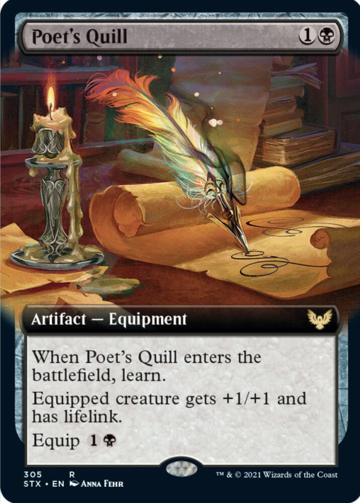 Poet's Quill (Extended Art) (305) [Strixhaven: School of Mages] [Extended Art]