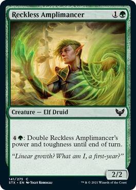 Reckless Amplimancer (141) [Strixhaven: School of Mages]