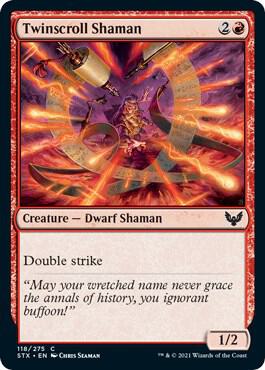 Twinscroll Shaman (118) [Strixhaven: School of Mages]