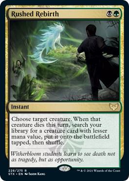 Rushed Rebirth (228) [Strixhaven: School of Mages]