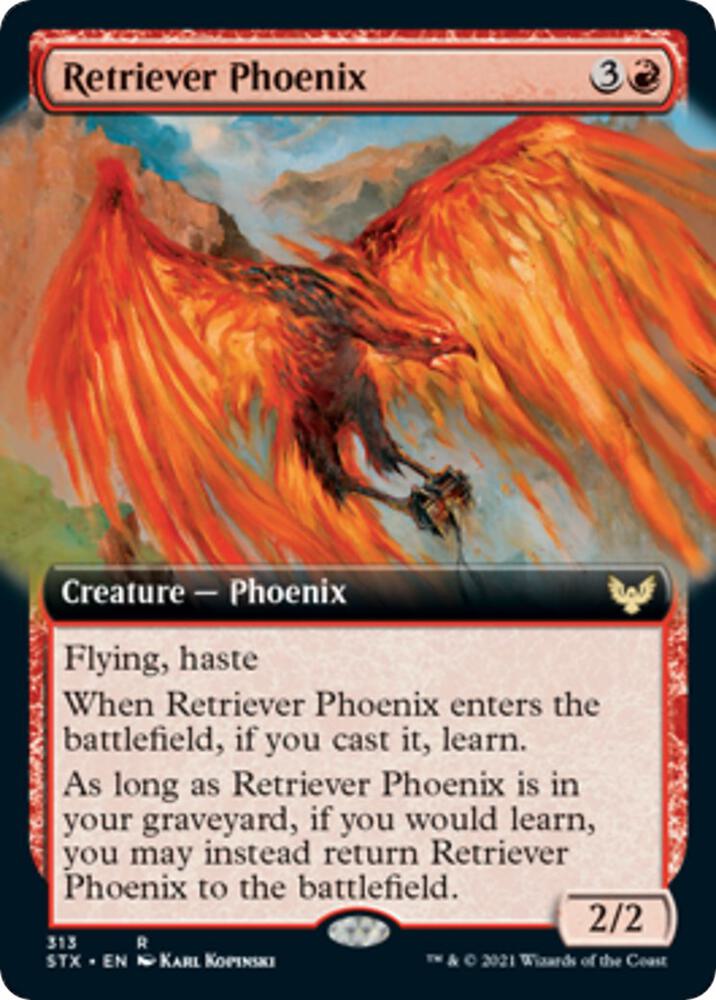 Retriever Phoenix (Extended Art) (313) [Strixhaven: School of Mages] [Extended Art]
