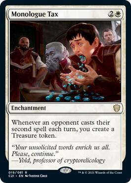 Monologue Tax (19) [Commander 2021]