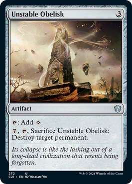 Unstable Obelisk (272) [Commander 2021]