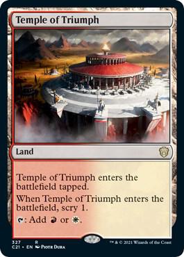 Temple of Triumph (327) [Commander 2021]