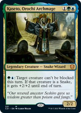 Kaseto, Orochi Archmage (221) [Commander 2021]