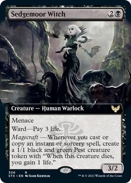 Sedgemoor Witch (Extended Art) (306) [Strixhaven: School of Mages] [Extended Art]
