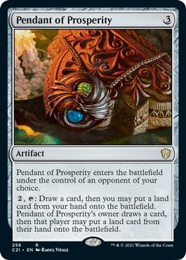 Pendant of Prosperity (256) [Commander 2021]