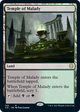 Temple of Malady (323) [Commander 2021]