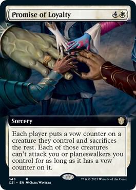 Promise of Loyalty (Extended Art) (348) [Commander 2021] [Extended Art]