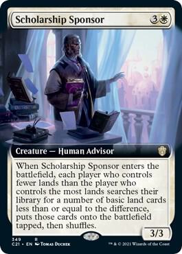 Scholarship Sponsor (Extended Art) (349) [Commander 2021] [Extended Art]