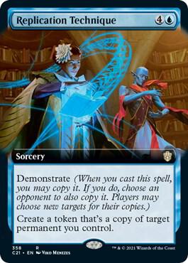 Replication Technique (Extended Art) (358) [Commander 2021] [Extended Art]