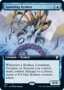 Spawning Kraken (Extended Art) (360) [Commander 2021] [Extended Art]
