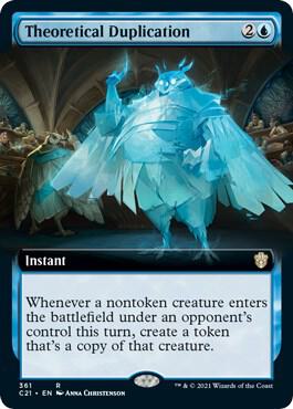 Theoretical Duplication (Extended Art) (361) [Commander 2021] [Extended Art]