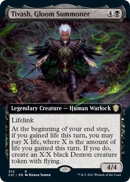 Tivash, Gloom Summoner (Extended Art) (372) [Commander 2021] [Extended Art]