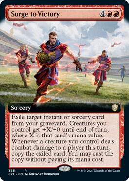 Surge to Victory (Extended Art) (385) [Commander 2021] [Extended Art]