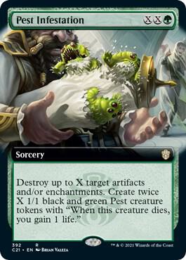 Pest Infestation (Extended Art) (392) [Commander 2021] [Extended Art]