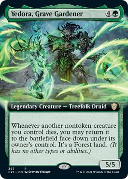 Yedora, Grave Gardener (Extended Art) (397) [Commander 2021] [Extended Art]