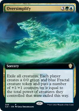 Oversimplify (Extended Art) (399) [Commander 2021] [Extended Art]