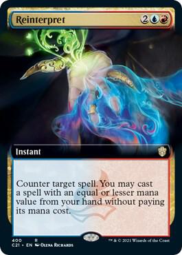 Reinterpret (Extended Art) (400) [Commander 2021] [Extended Art]