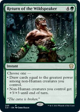 Return of the Wildspeaker (205) [Commander 2021]