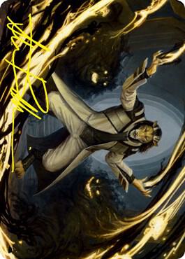 Leonin Lightscribe Art Card (Gold-Stamped Signature) (3) [Strixhaven Art Series]