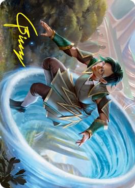 Vortex Runner Art Card (Gold-Stamped Signature) (6) [Strixhaven Art Series]