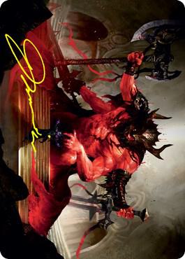 Awaken the Blood Avatar Art Card (Gold-Stamped Signature) (20) [Strixhaven Art Series]
