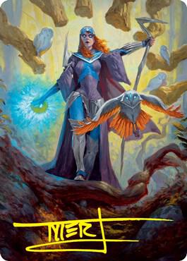 Kasmina, Enigma Sage Art Card (Gold-Stamped Signature) (29) [Strixhaven Art Series]