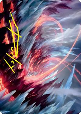 Frostboil Snarl Art Card (Gold-Stamped Signature) (47) [Strixhaven Art Series]