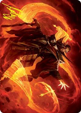 Plargg, Dean of Chaos Art Card (Gold-Stamped Signature) (53) [Strixhaven Art Series]