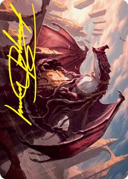 Velomachus Lorehold Art Card (Gold-Stamped Signature) (61) [Strixhaven Art Series]