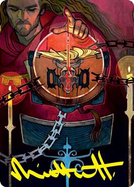 Sign in Blood Art Card (Gold-Stamped Signature) (72) [Strixhaven Art Series]