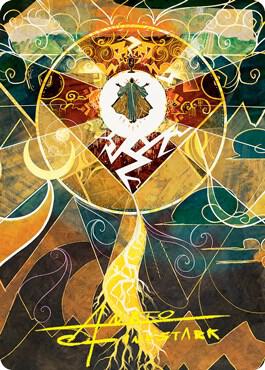 Lightning Bolt Art Card (Gold-Stamped Signature) (76) [Strixhaven Art Series]