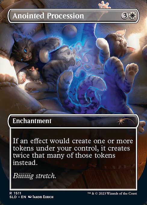 Anointed Procession (1511) [Secret Lair Drop] [Borderless] Reverse