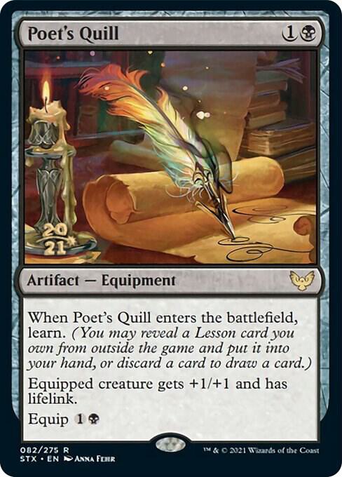 Poet's Quill (82) [Prerelease Cards]