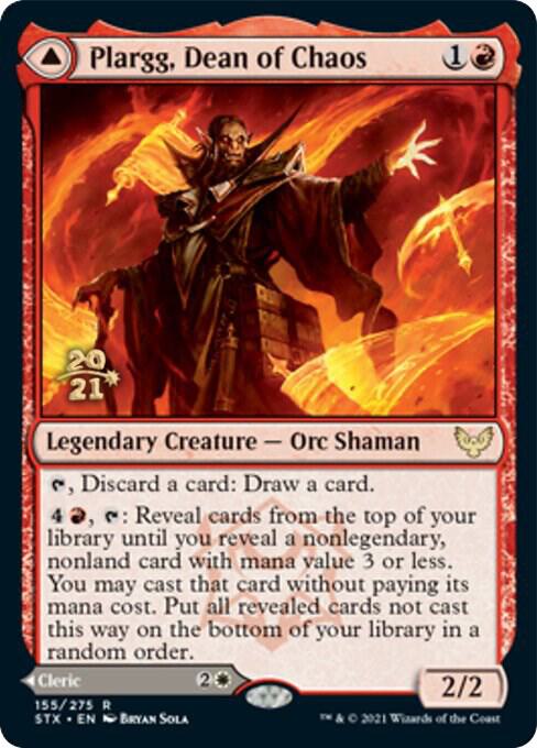 Plargg, Dean of Chaos (155) [Prerelease Cards]