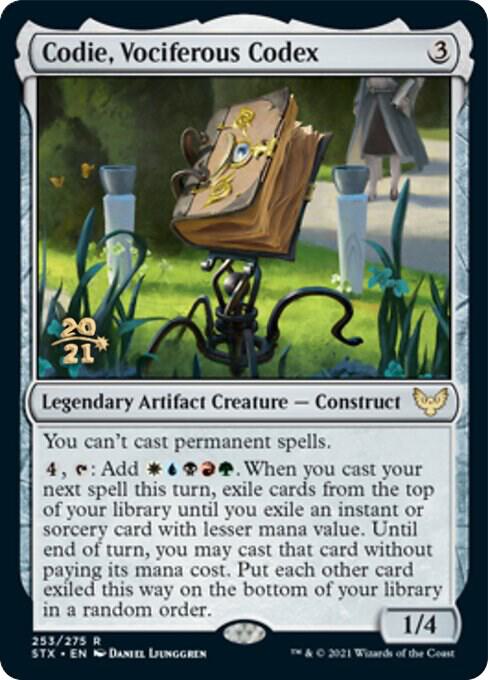 Codie, Vociferous Codex (253) [Prerelease Cards]