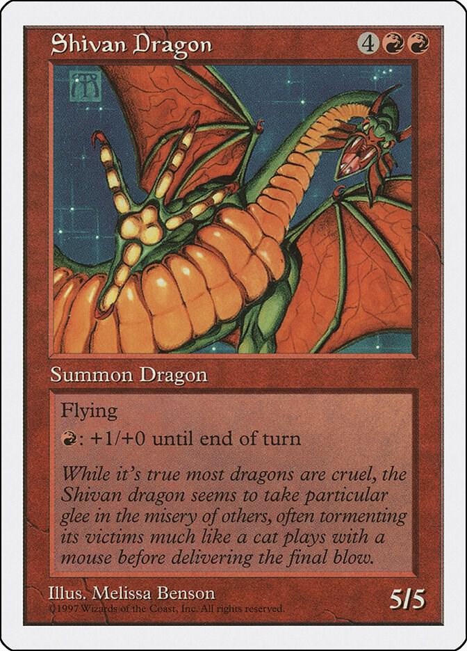 Shivan Dragon (267) [Fifth Edition]